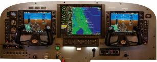 Controls used in Piper M500 aircraft training